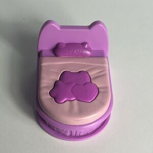 SML pink mini doll cat bed toy figure accessory